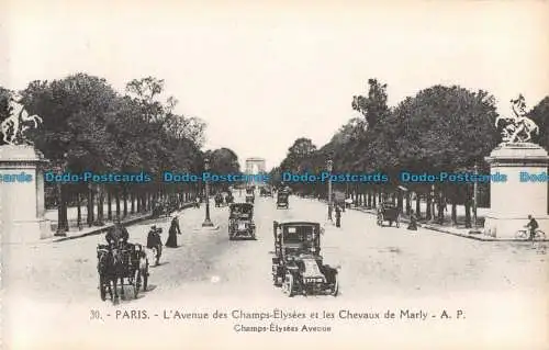 R089368 Paris. Champs Elysees Avenue. Papeghin