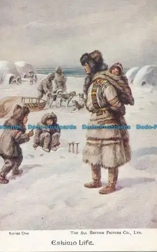 R089416 Eskimo Life. Kinderleben