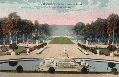 R089441 Versailles. Park und Becken aus Messing. Hülsen