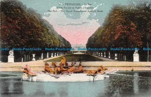 R089442 Versailles. Der Park. Die Royal Avenue und das Apollos-Becken. Hülsen