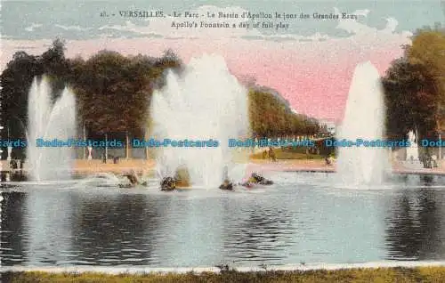 R089444 Versailles. Apollos-Brunnen ein Tag voller Spiele. Hülsen