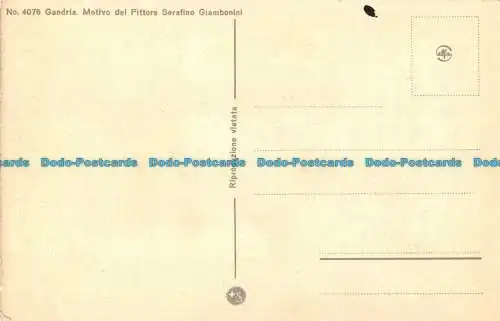 R089504 Nr. 4076. Gandria. Motiv des Malers Serafino Giambonini