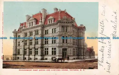 R089534 Regierungspost- und Zollhaus. Victoria. B.C. Edward A. Mitc