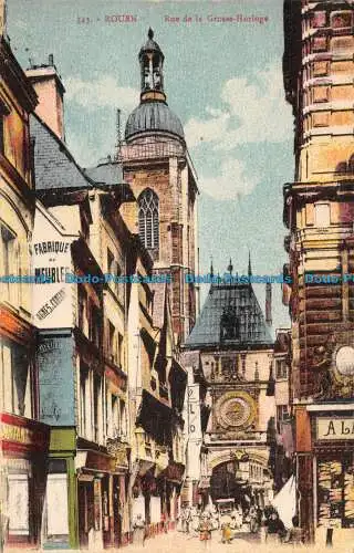 R089599 Rouen. Rue de la Grosse Horloge. Bill Hopkins Kollektion