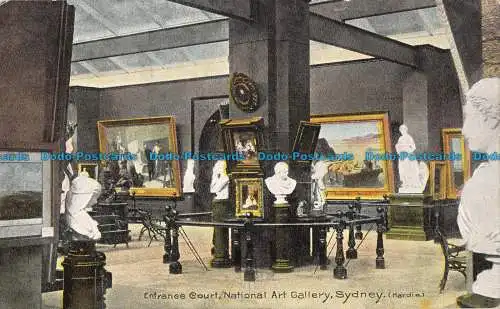 R089615 Eingangshof. National Art Gallery. Sydney. Postkarte der bildenden Kunst. Shurey