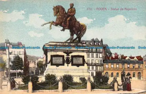 R089665 Rouen. Statue von Napoleon. Der Storch. Bill Hopkins Kollektion