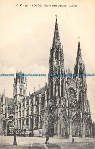 R089673 Rouen. Kirche Saint Ouen. Nordküste. Bill Hopkins Kollektion