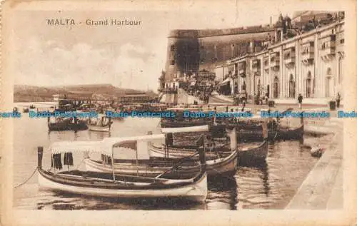 R089686 Malta. Grand Harbour. F.W. Grech e C. Bill Hopkins Kollektion. London P