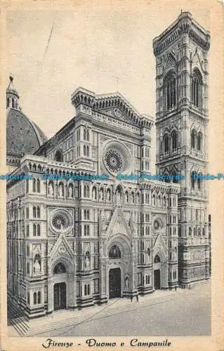 R089736 Florenz. Dom und Glockenturm. A. Kroketten. Bill Hopkins Kollektion