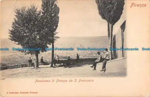 R089753 Florenz. Panorama von Florenz ab S. Francesco. NB. Bill Hopkins Collectio