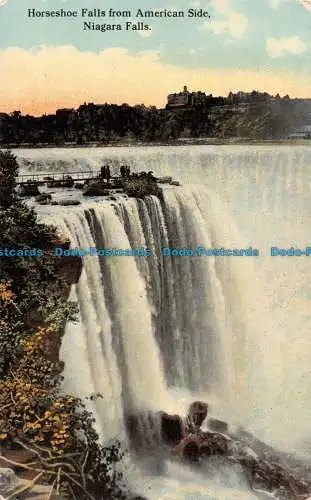 R089836 Hufeisenfälle von amerikanischer Seite. Niagarafälle