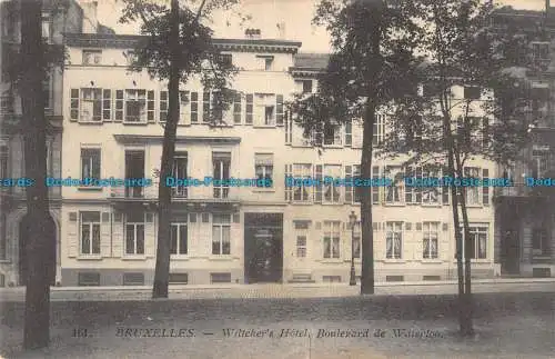 R089874 Brüssel. Wiltchers Hotel. Boulevard de Waterloo