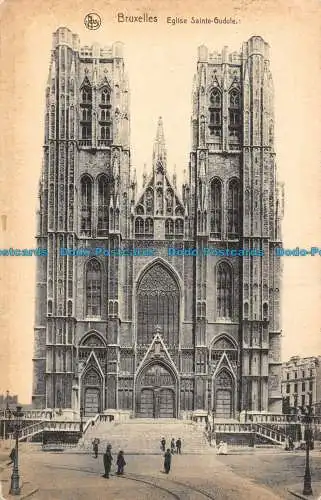 R089959 Brüssel. Kirche Sainte Gudule. J. A. Dalle. Nels. 1923