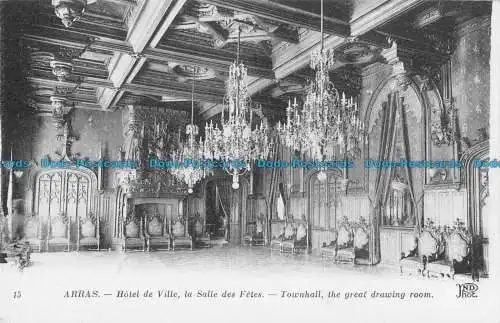 R089990 Arras. Rathaus der tolle Salon. ND Foto. Neurdein