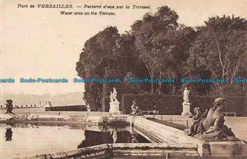 R090064 Parc de Versailles. Wasserfläche auf der Terrasse. Moreau