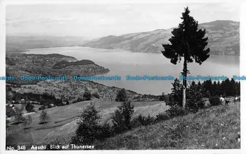 R090164 Nr. 348. Äeschi. Blick auf Thunersee