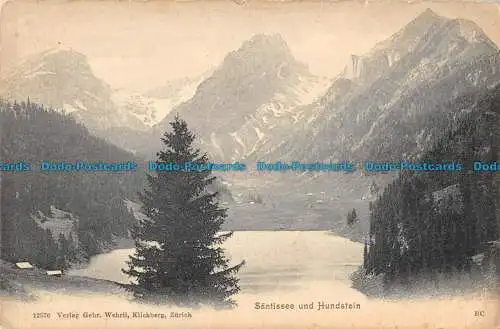 R090167 Santissee und Hundstein. Gebr. Wehrli