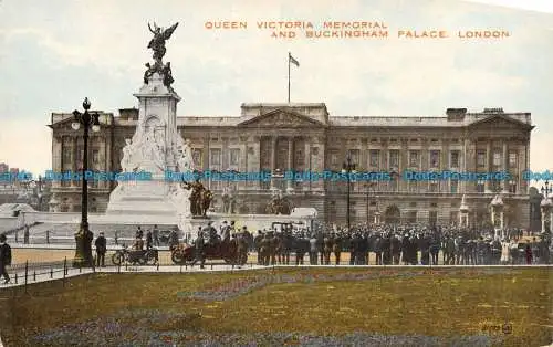 R108036 Queen Victoria Memorial und Buckingham Palace. London. Valentinstag. Farbe