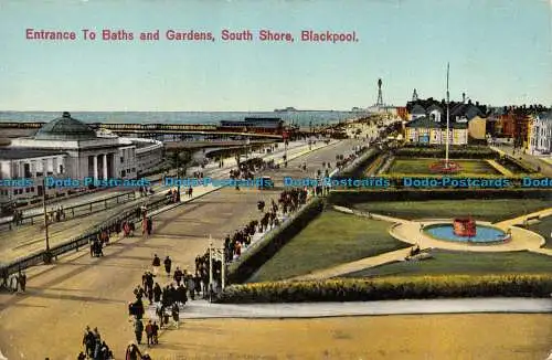 R108071 Eingang zu Bädern und Gärten. South Shore. Blackpool
