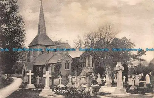 R108100 Banstead Church. Roberts. 1905