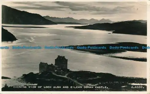 R108112 Abendansicht auf Loch Alsh und Eilean Donan Castle. Valentinstag. Nr. A.4638.