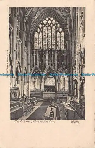 R108147 Die Kathedrale. Chor mit Ostblick. Wells. Schraubenschlüssel