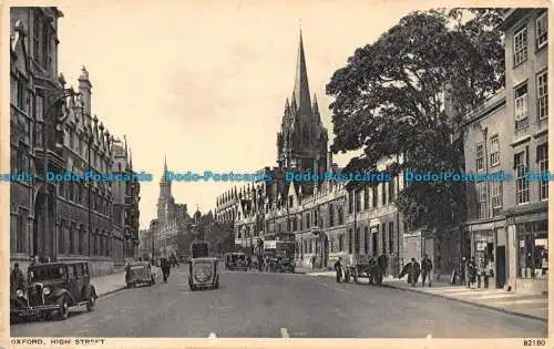 R108168 Oxford. High Street. Photochrom. Nr. 82180