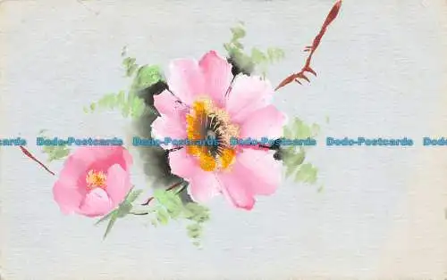 R108522 Alte Postkarte. Blumen