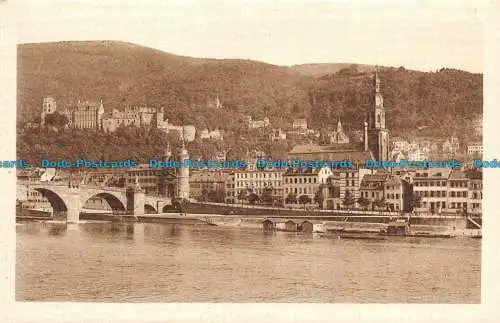 R108559 Heidelberg. Schloss u. Karl Theodorbrucke. Karl Kustner