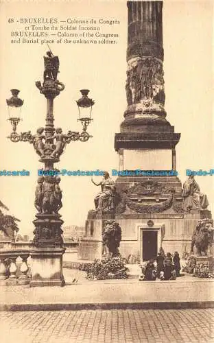 R108262 Brüssel. Kongresssäule und Begräbnisstätte des unbekannten Soldaten