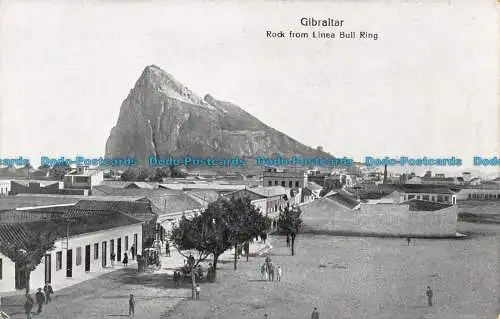 R108574 Gibraltar. Rock von Linea Bull Ring. V.B. Cumbo