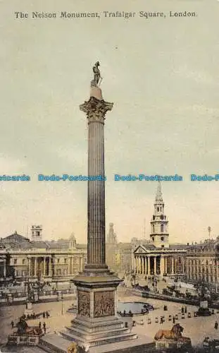 R108275 Das Nelson-Denkmal. Trafalgar Square. London. Eyre und Spottiswoode