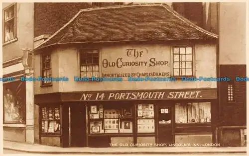 R108276 The Old Curiosity Shop. Lincolns Inn. London. M. und L. National. RP