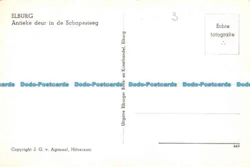 R108973 Elburg. Antieke Deur in von Schapesteeg. RP