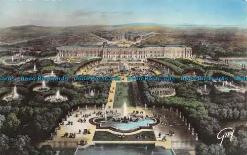 R108320 Versailles und seine Wunder. Allgemeiner Blick auf den Park und das Schloss. Ein