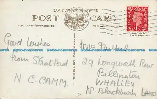 R108333 Shakespeares House. Das Geburtszimmer. Stratford auf Avon. Valentinstag. Nr. 334