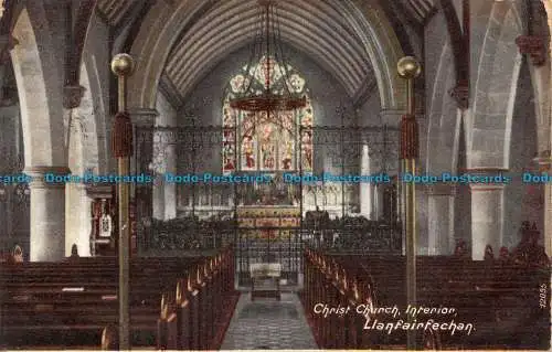 R109453 Innenraum der Christkirche. Llanfairfechan. 1905