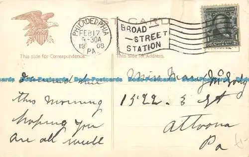 R108665 Pferdeschuhkurve auf Pennsylvania. R.R. 1908