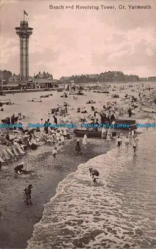 R109499 Strand und Drehturm. Gt. Yarmouth. 1914