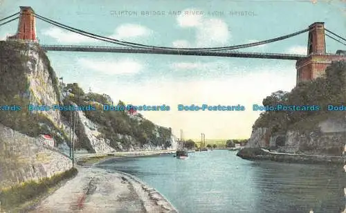 R108404 Clifton Bridge und River Avon. Bristol. 1908