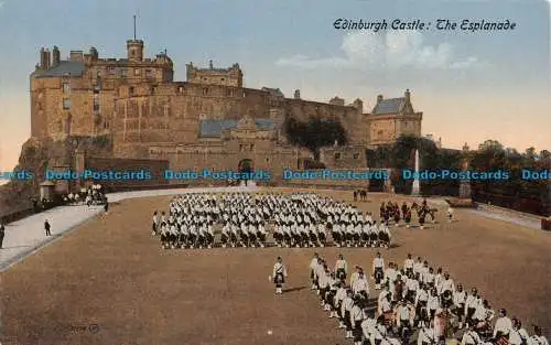 R109510 Edinburgh Castle. Die Esplanade. Valentinstag