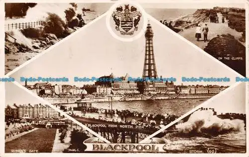 R120029 Blackpool. Multi-View. RP. 1936