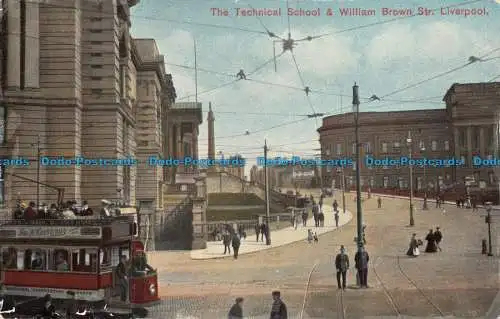 R120043 The Technical School und William Brown Street. Liverpool