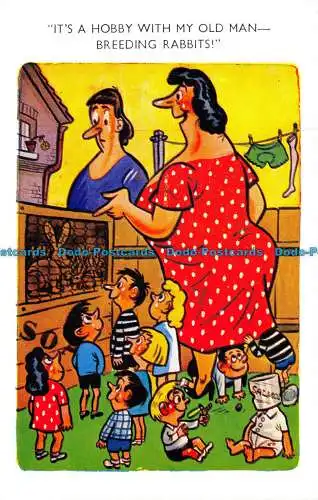 R120092 Es ist ein Hobby mit meinem alten Mann, der Kaninchen züchtet