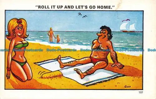 R120164 Roll It Up and Let is Go Home. Comic. Saphir