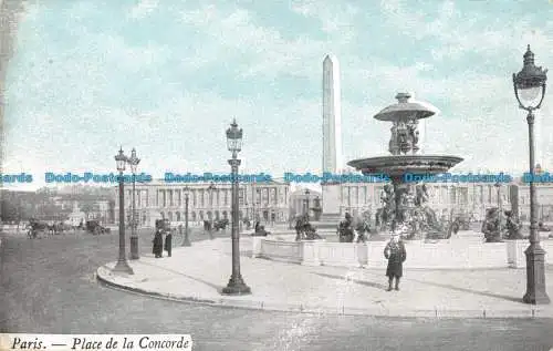 R1201 Paris. Place de la Concorde. 1912