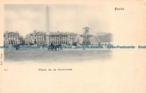 R1207 Paris. Place de la Comcorde