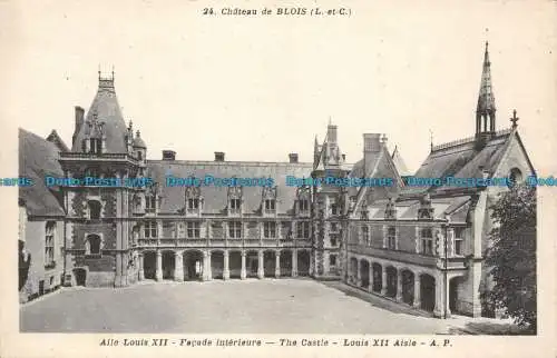 R120254 Chateau de Blois. Flügel Ludwigs XII. Innenfassade. e. Dupre