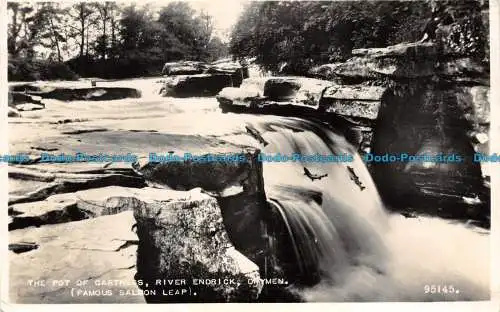 R120625 Der Topf von Gartness River Endrick. Drymen. Valentinstag. Nr. 95145. RP. 1955