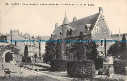 R121054 Nantes. Dobree Museen. Le Jardin Manoir de la Touche oder Jean V. Nr. 462